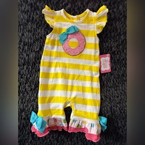 RICRAC RUFFLE ONE PIECE